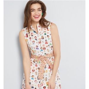 ModCloth Familiar Faces shirt dress